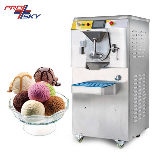 Machine de gelato de refroidissement par air d'écran tactile pour la maison