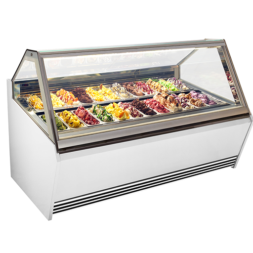 Prosky Counter Showcase Green Popsicle Gelato Affichage